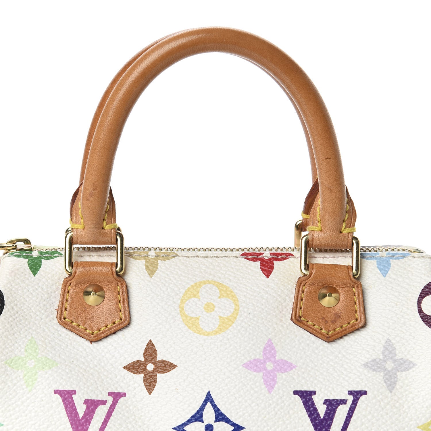 Louis Vuitton Monogram Multicolor Mini Sac HL Speedy White 11 of 11