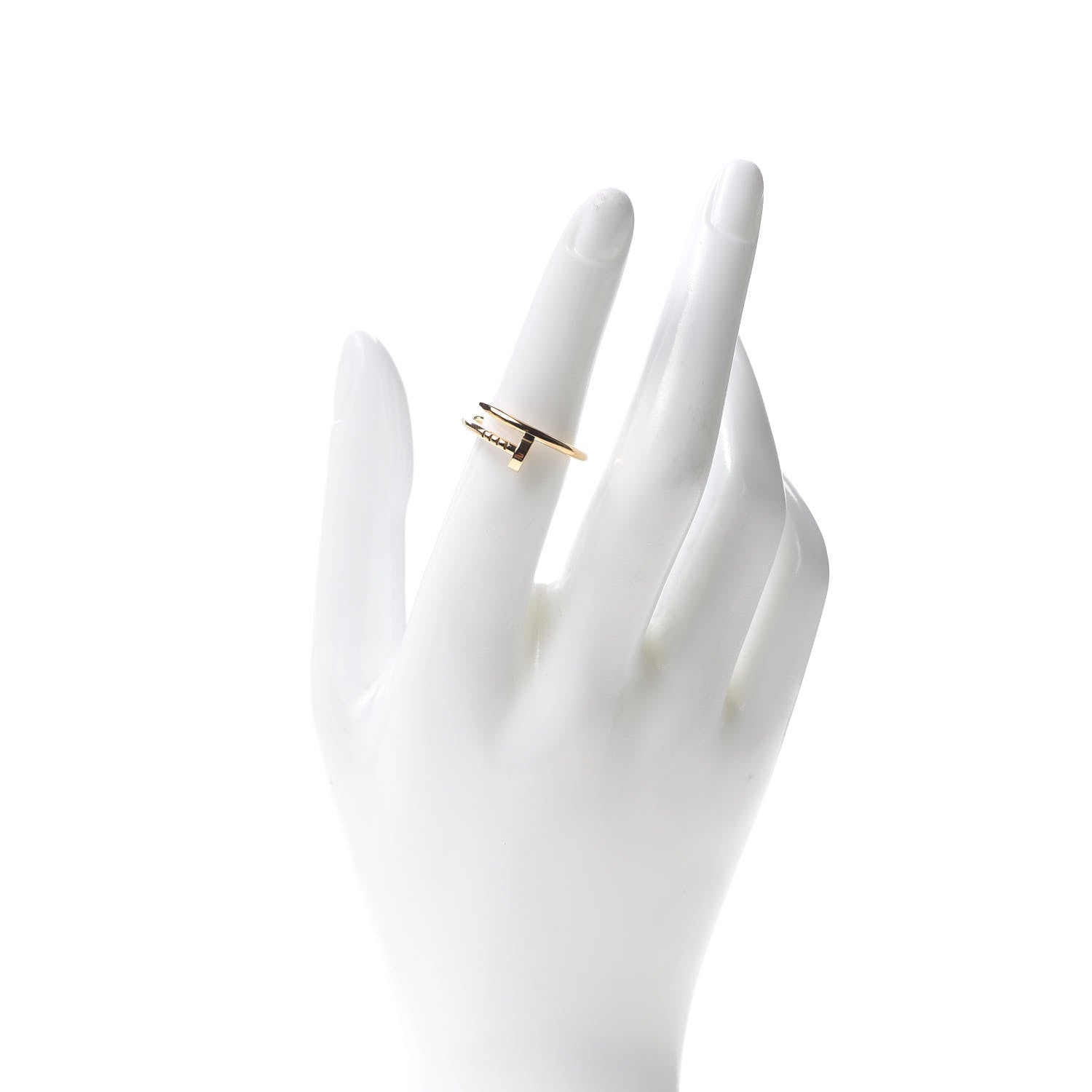 Cartier 18K Yellow Gold Small Juste Un Clou Ring 53 6.25 2 of 5