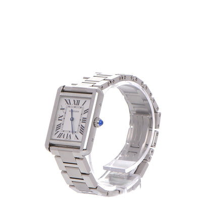 Cartier Stainless Steel 24mm Tank Solo Quartz Watch 3 of 9