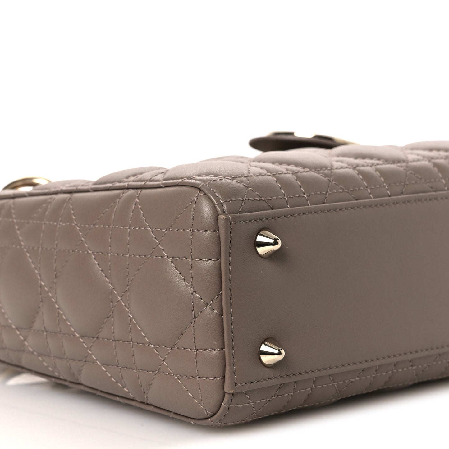 Lambskin Cannage Small My ABCDior Lady Dior Warm Taupe