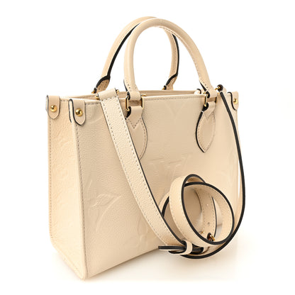 Louis Vuitton Empreinte Monogram Giant Onthego PM Cream Beige 3 of 9