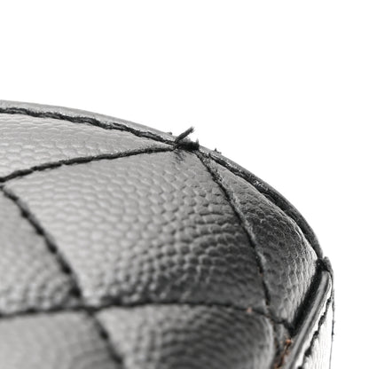 Saint Laurent Grain De Poudre Textured Mixed Matelasse Triquilt Medium Monogram Satchel Black 11 of 14