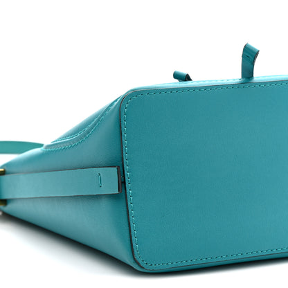 Valentino Garavani Calfskin Vlogo Bucket Bag Blue 9 of 10