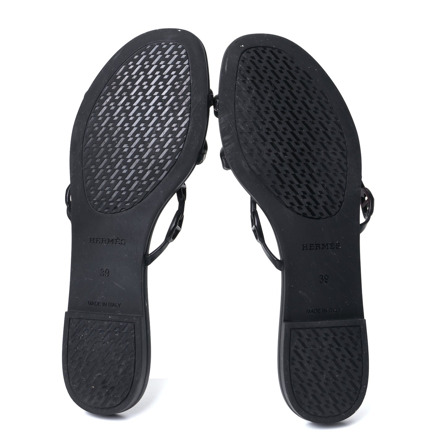 Rubber Chaine d'Ancre Rivage Sandals 39 Black