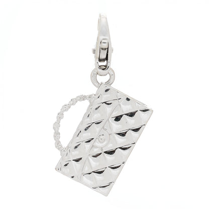 Chanel 18K White Gold Classic Flap Charm 1 of 4