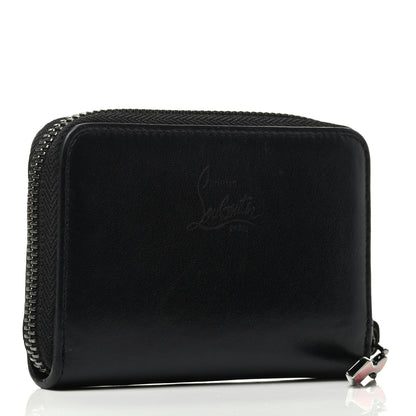 Christian Louboutin Calfskin Spiked Panettone Coin Purse Black 2 of 3
