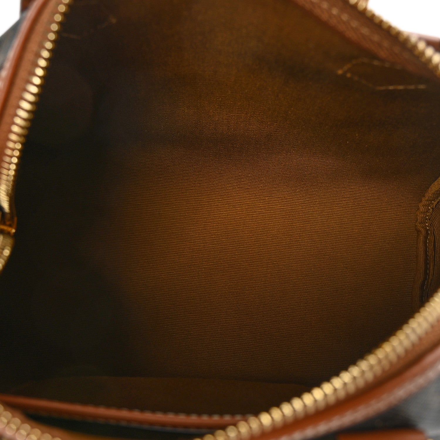 Celine Triomphe Canvas Calfskin Small Boston Bag Tan 5 of 7