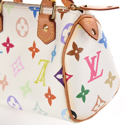 Louis Vuitton Monogram Multicolor Mini Sac HL Speedy White 8 of 9