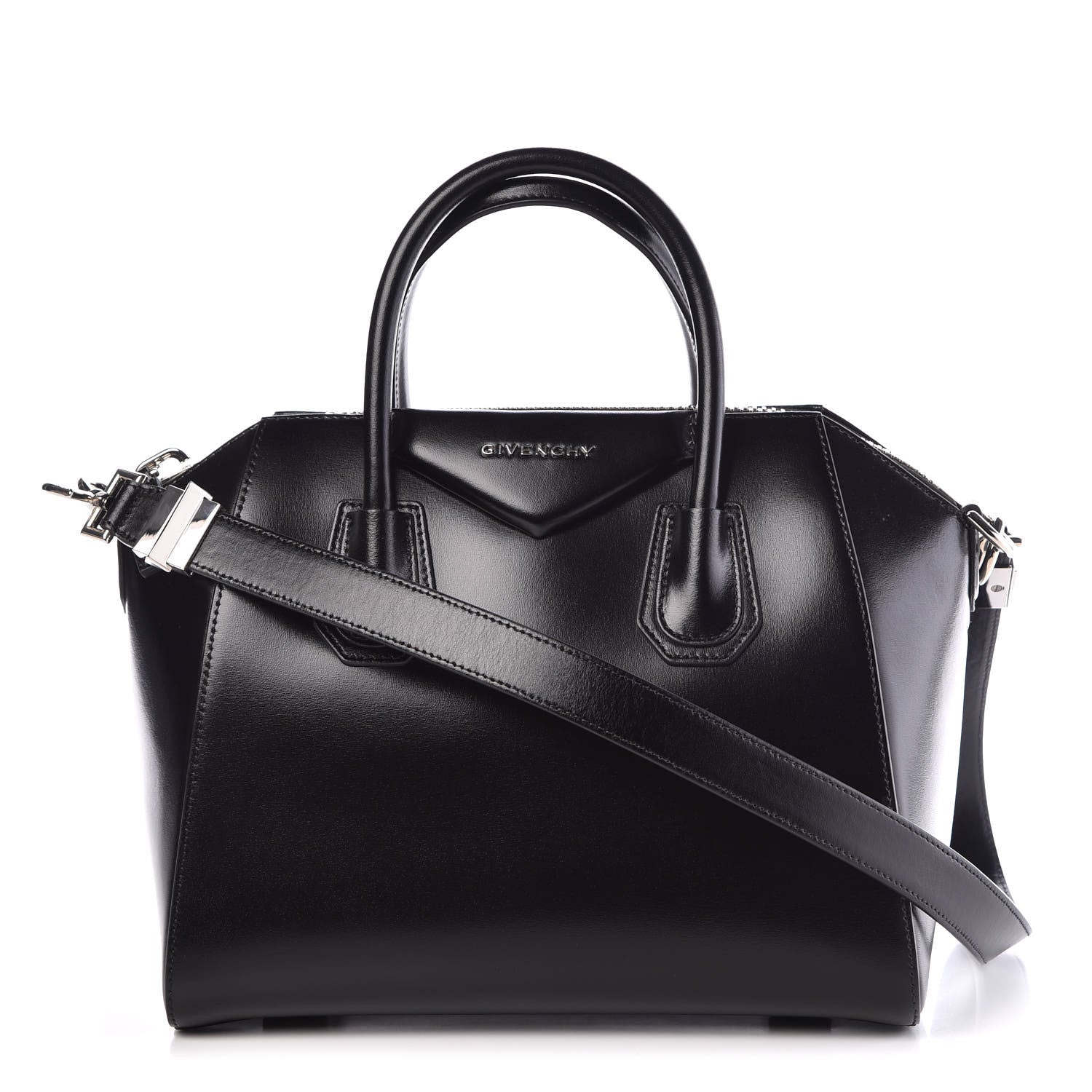 Givenchy Shiny Lord Calfskin Small Antigona Black 1 of 8