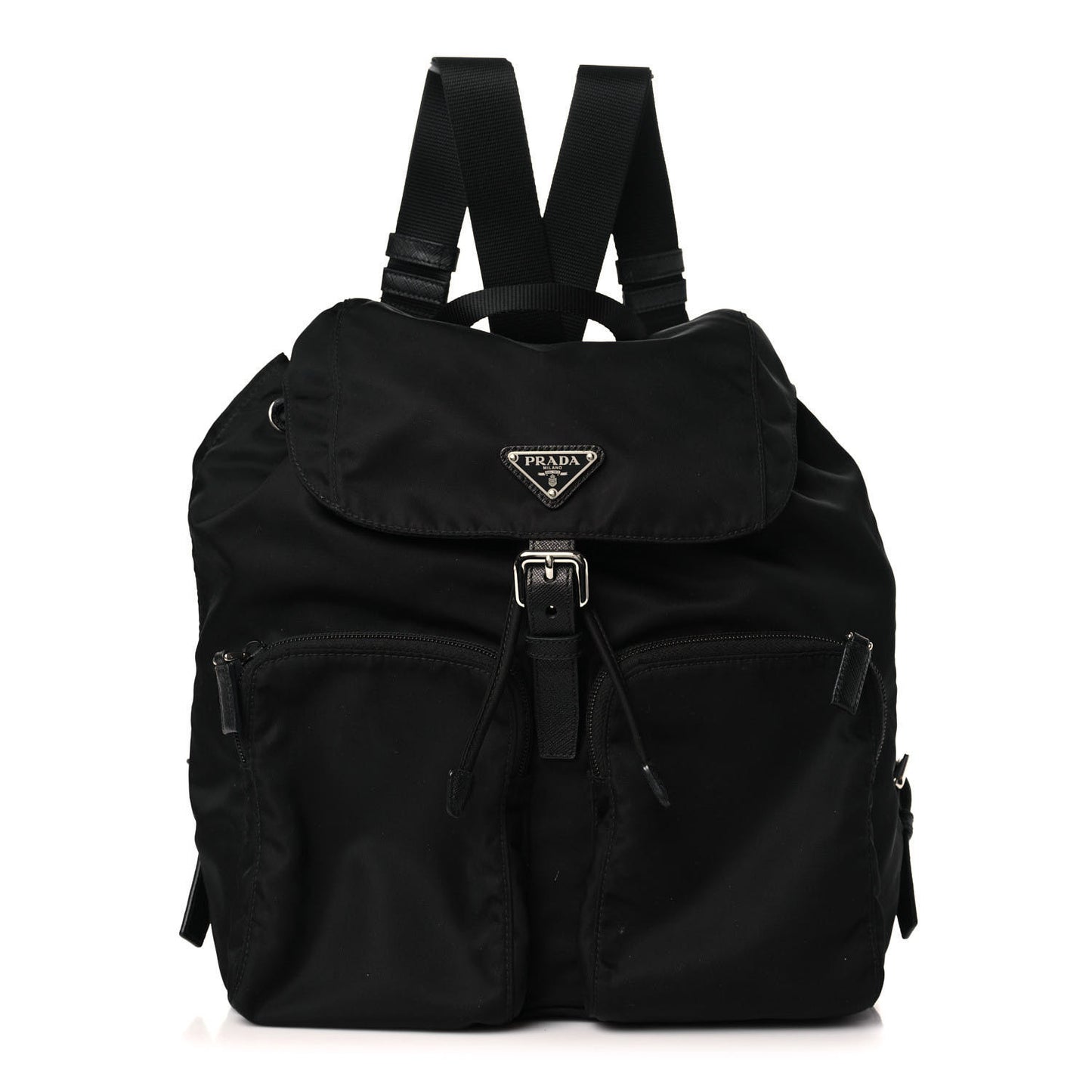 Nylon Vela Large Backpack Black