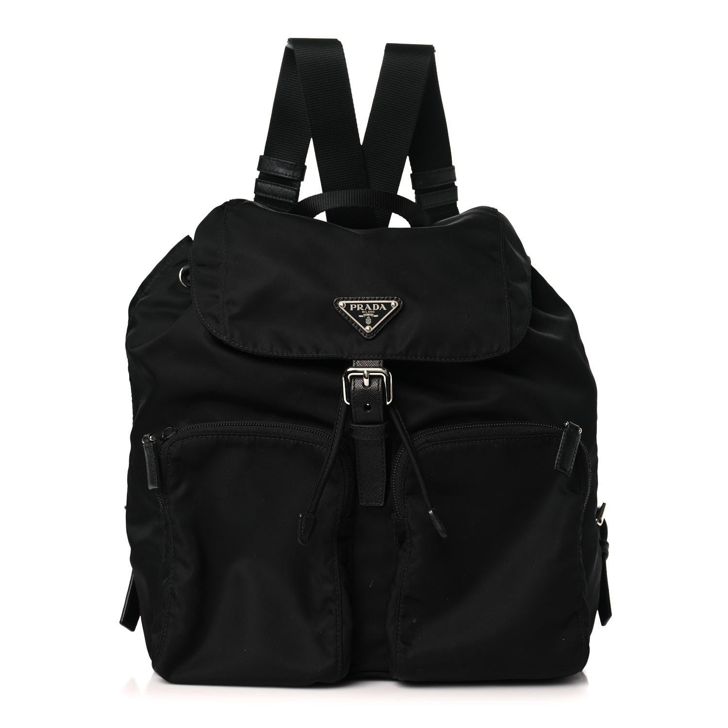 Prada Nylon Vela Large Backpack Black 1 of 8