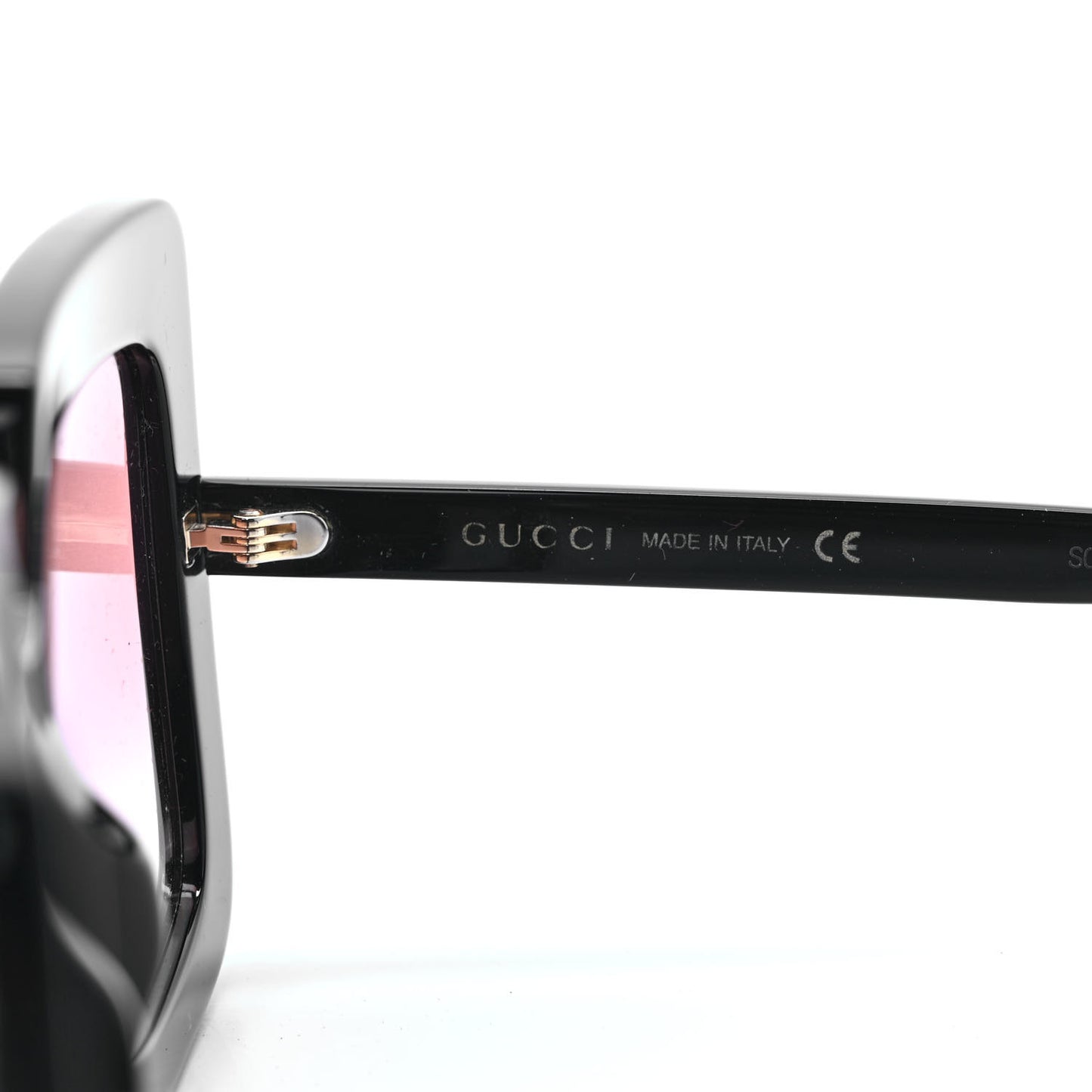 Acetate Crystal Oversize Sunglasses GG0148S Black