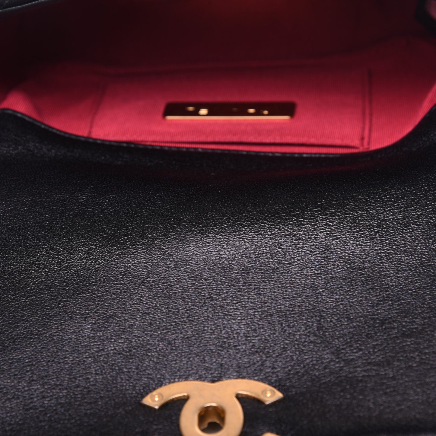 Lambskin Quilted 19 Waist Bag Black