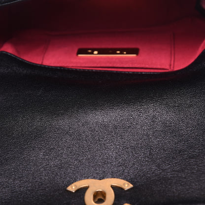 Chanel Lambskin Quilted 19 Waist Bag Black 10 of 13