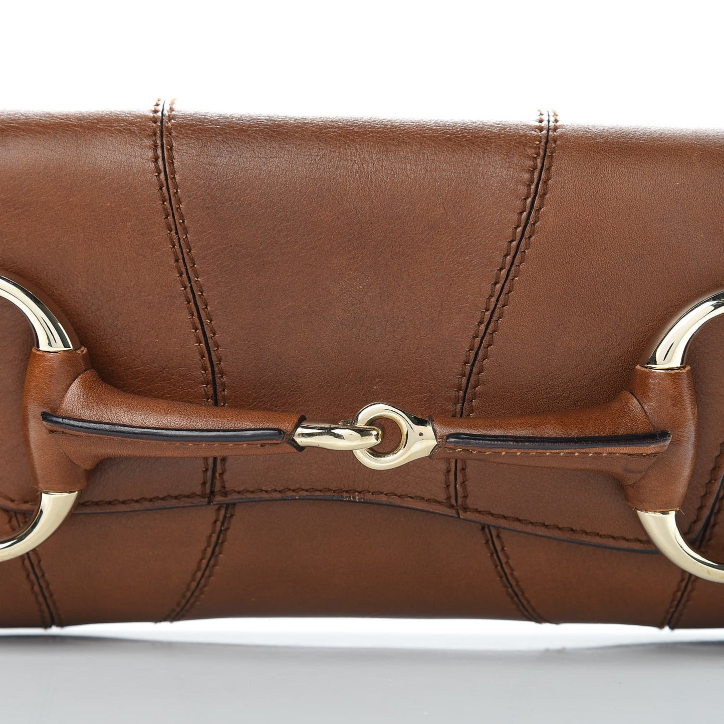 Calfskin Small Horsebit Chain Clutch Cuir