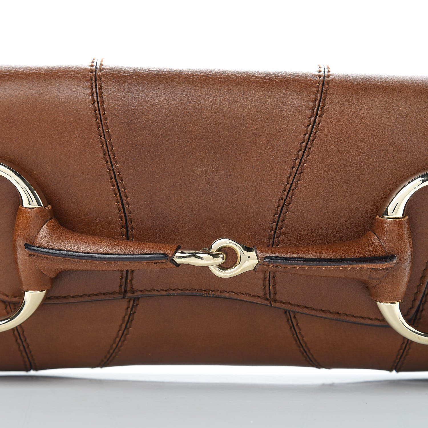 Gucci Calfskin Small Horsebit Chain Clutch Cuir 9 of 11