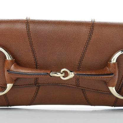 Gucci Calfskin Small Horsebit Chain Clutch Cuir 9 of 11