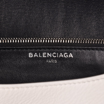 Balenciaga Pebbled Calfskin Everyday Chain Wallet White 6 of 10
