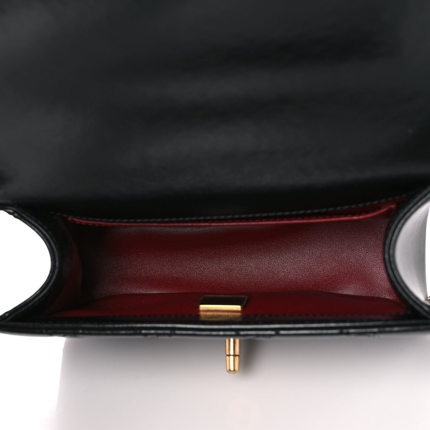 Calfskin Quilted Mini Perfect Fit Flap Black