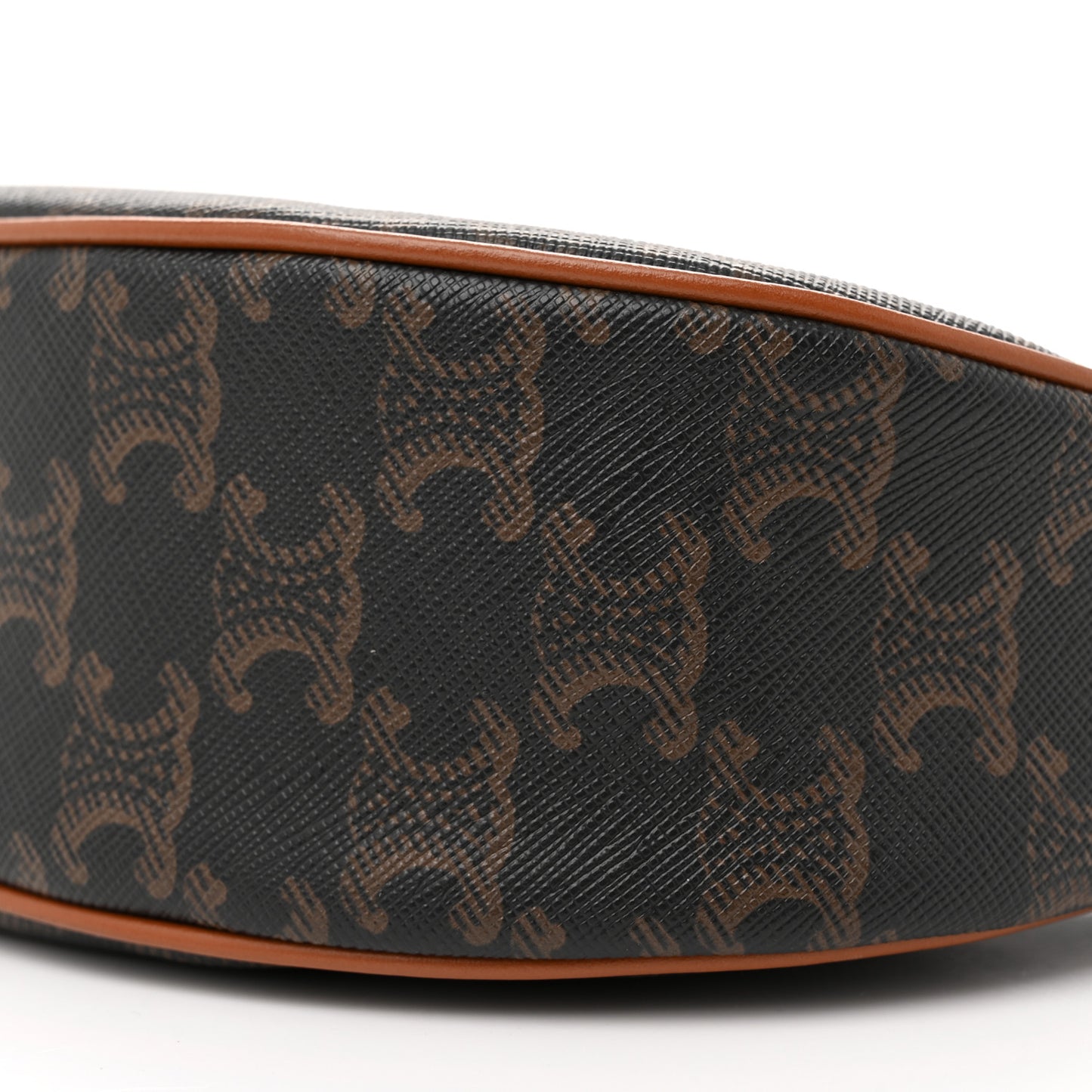 Triomphe Canvas Calfskin Ava Shoulder Bag Tan