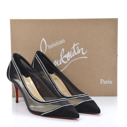 Christian Louboutin Veau Velours Crystal Rete Galativi 70 Pumps 37.5 Black 8 of 8