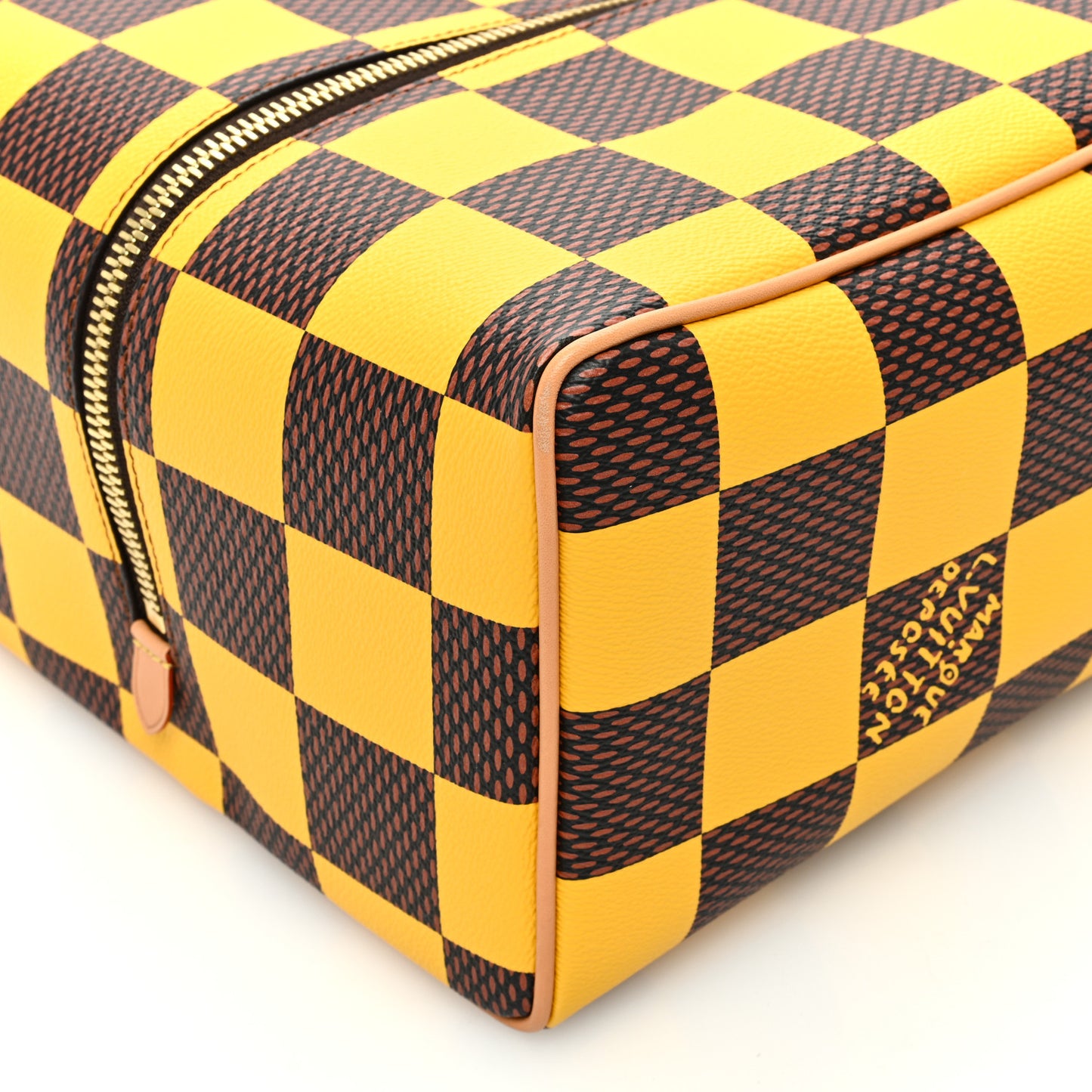 Damier Pop Shoes Bag Yellow