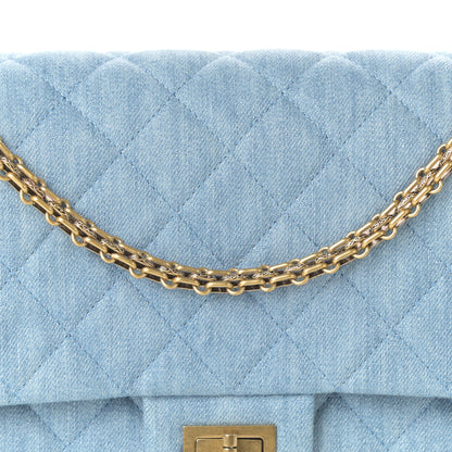 Chanel Denim Quilted 2.55 Reissue 226 Flap Light Blue 8 of 10