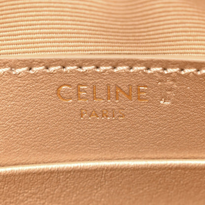 Celine Laminated Calfskin Quilted Small C Charm Bag Gold 6 of 13