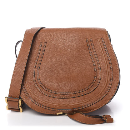 Chloe Calfskin Medium Marcie Round Crossbody Bag Tan 1 of 13
