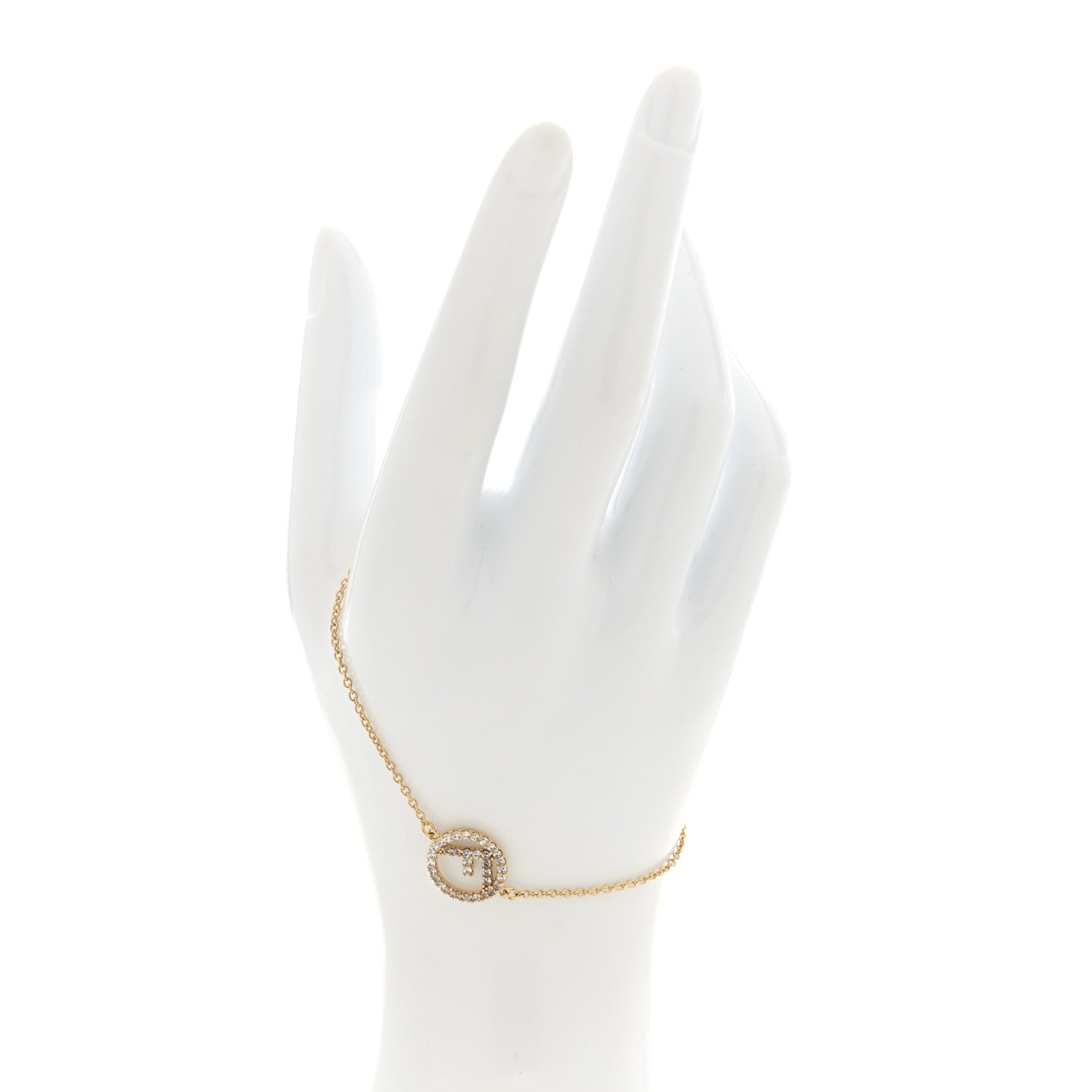 Fendi Brass Crystal F is Fendi Bracelet Gold 2 of 5