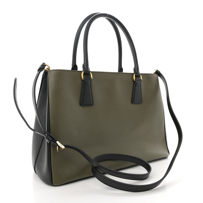 Prada Saffiano Lux Medium Tote Militaire 3 of 14