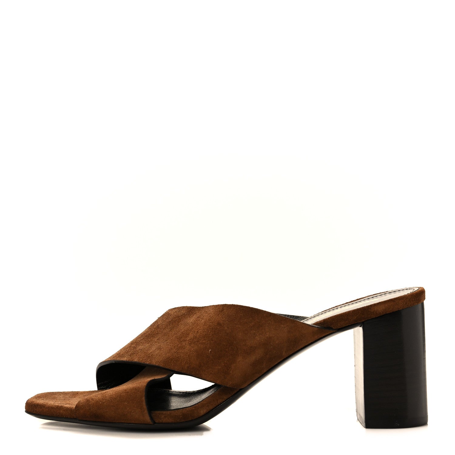 Saint Laurent Suede LouLou 70 Mule Sandals 37.5 Land 1 of 8