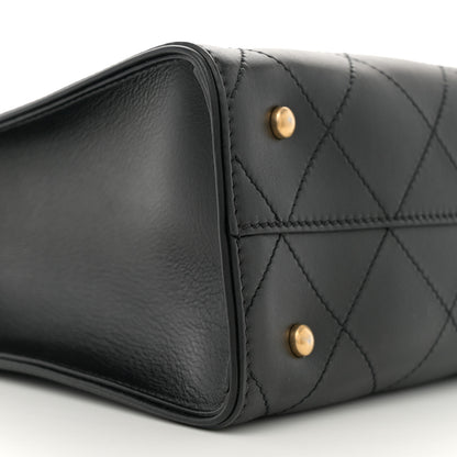 Chanel Calfskin Stitched Large Shopping Tote Black 9 of 10