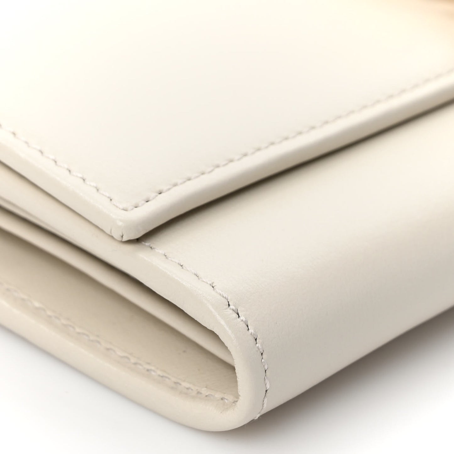 Calfskin Jackie 1961 Chain Wallet Mystic White