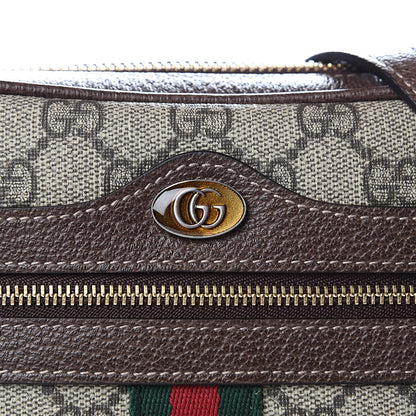 Gucci GG Supreme Monogram Web Mini Ophidia Shoulder Bag Brown 11 of 12