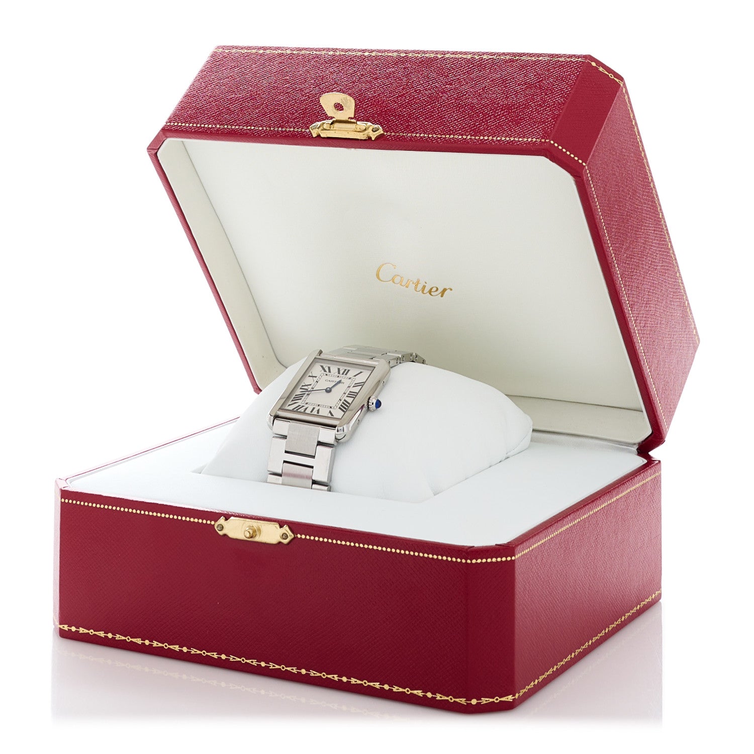 Cartier Stainless Steel 27mm Tank Solo Quartz Watch 5 of 5