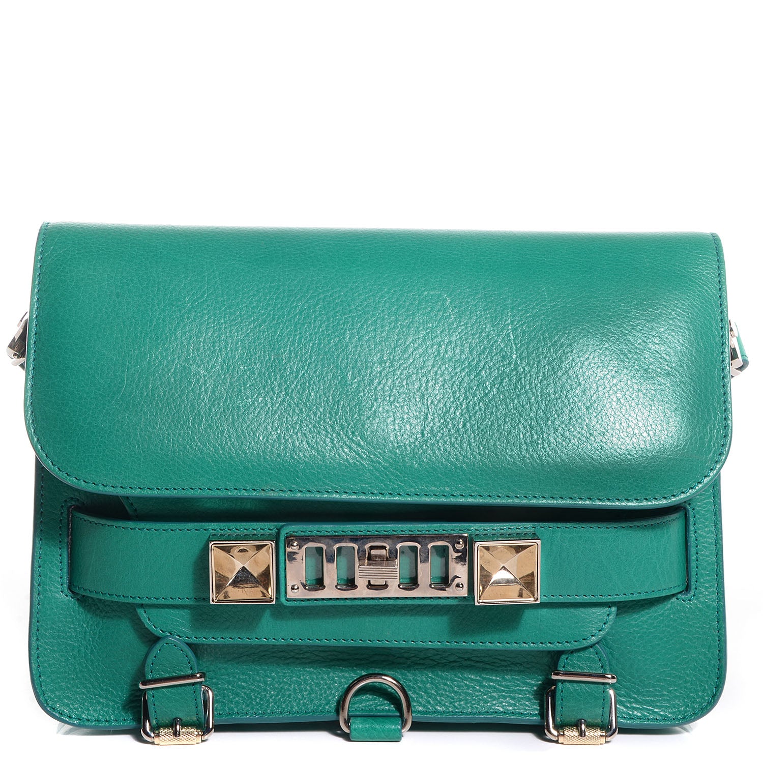 Proenza Schouler Leather PS11 Classic Shoulder Bag Emerald 1 of 10