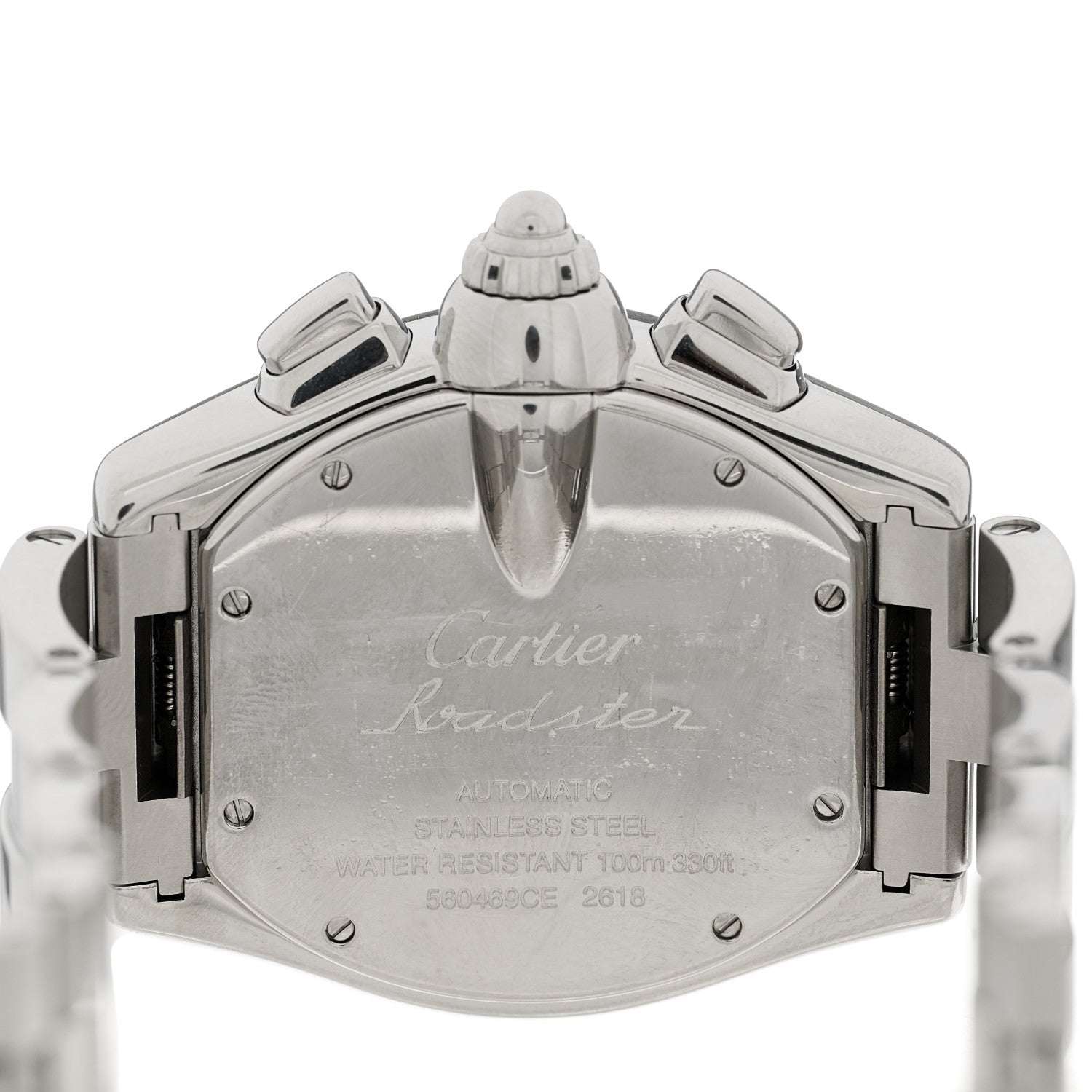 Cartier Stainless Steel 42mm Roadster Chronograph Automatic Watch Black 6 of 7