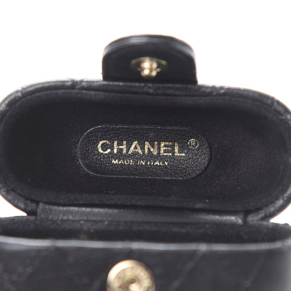 Chanel Lambskin Quilted Airpods Pro Case With Chain Black 6 of 8