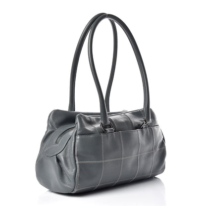 Chanel Caviar Square Stitched Medium Tote Grey 3 of 14