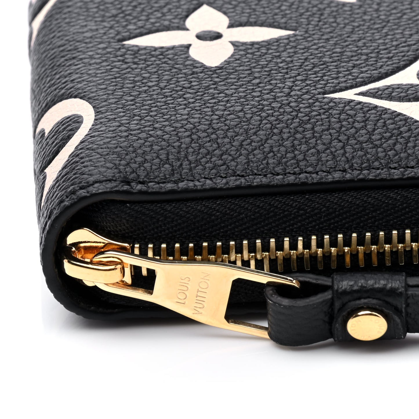 Empreinte Monogram Giant Zippy Wallet Black Beige
