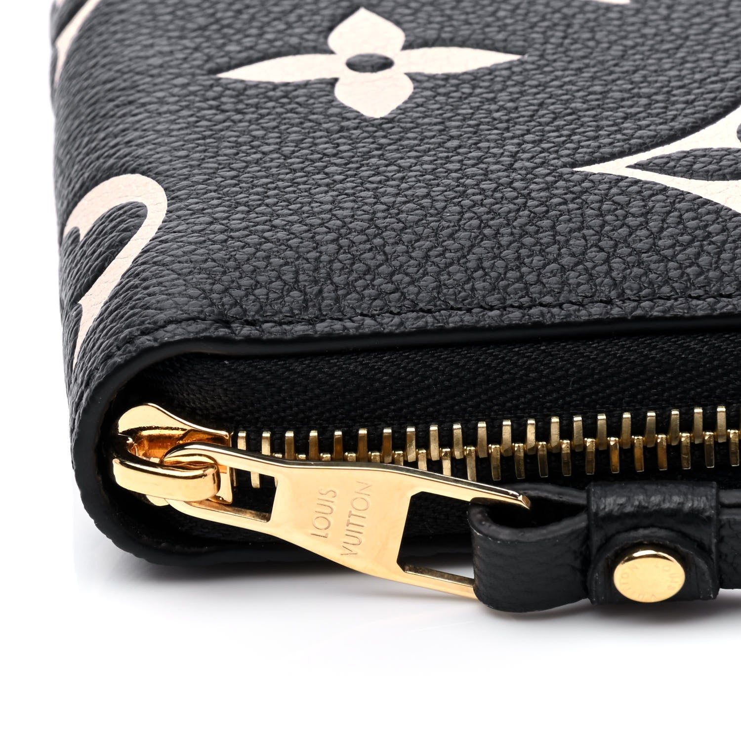 Louis Vuitton Empreinte Monogram Giant Zippy Wallet Black Beige 5 of 5
