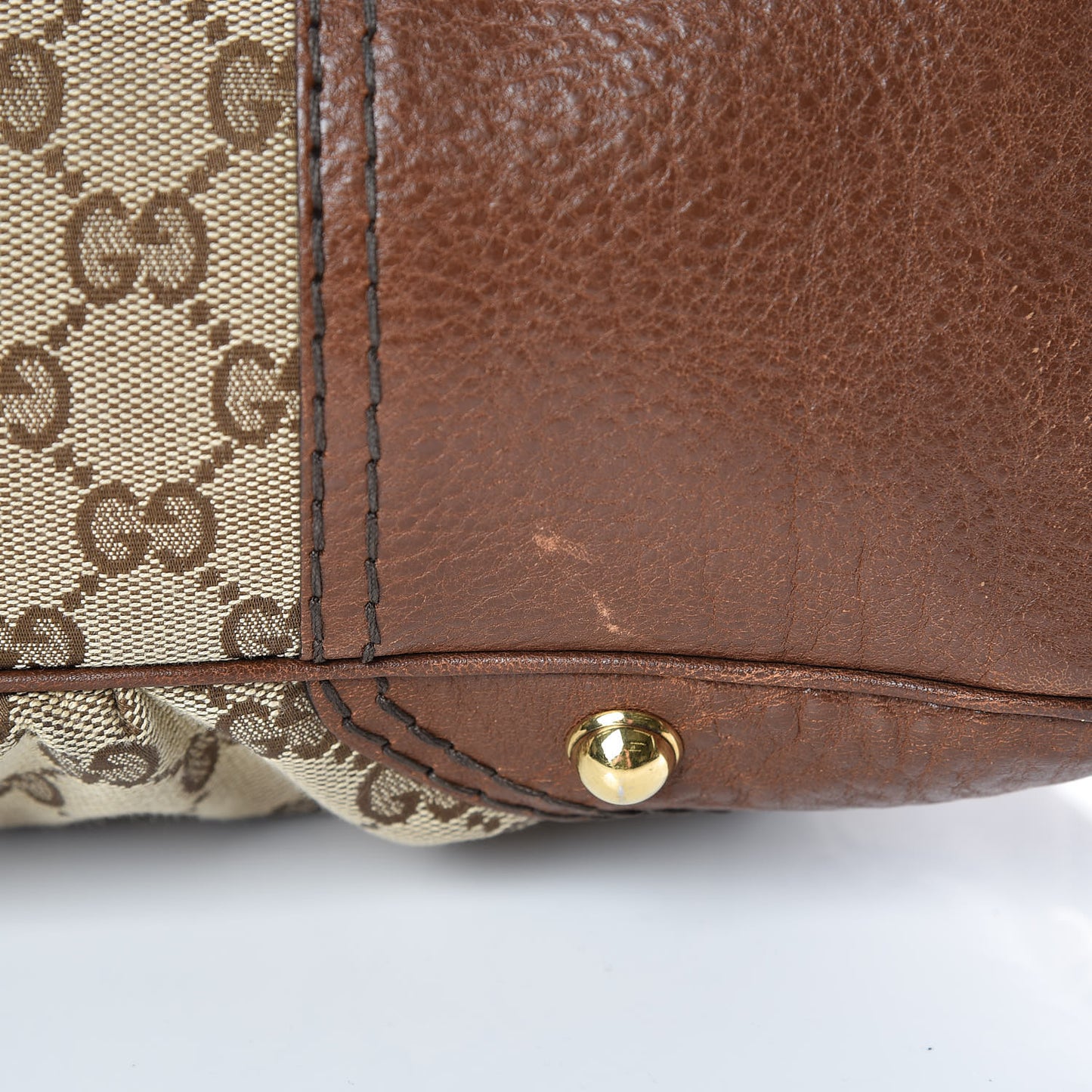 Monogram Medium Jockey Hobo Brown