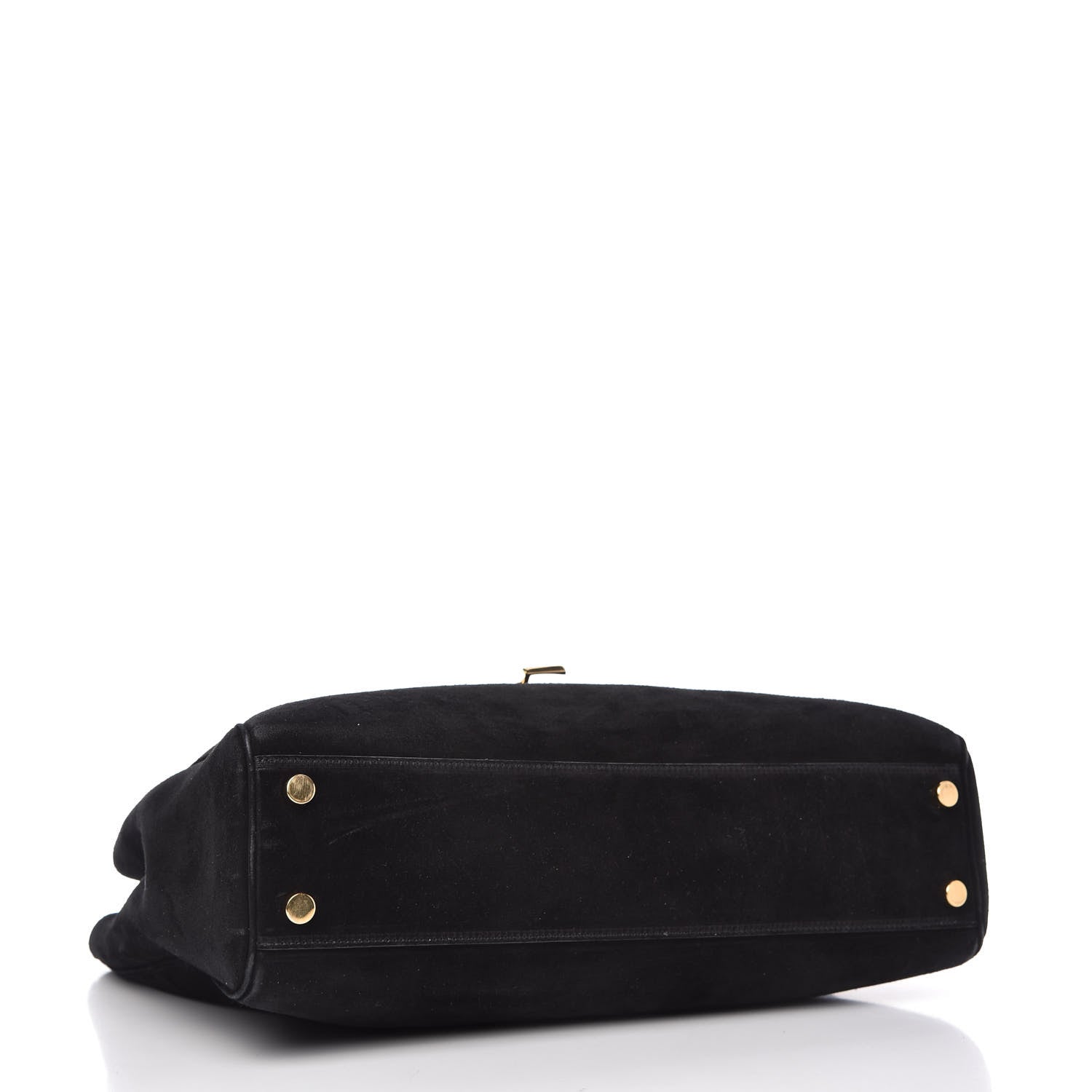 Saint Laurent Suede Monogram Cassandre Shopper Black 4 of 11