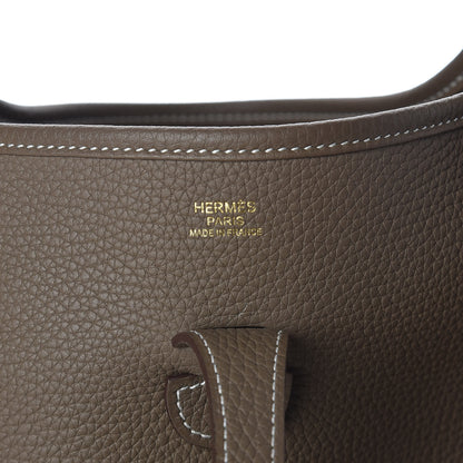 Hermes Taurillon Clemence Evelyne III PM Etoupe 6 of 9