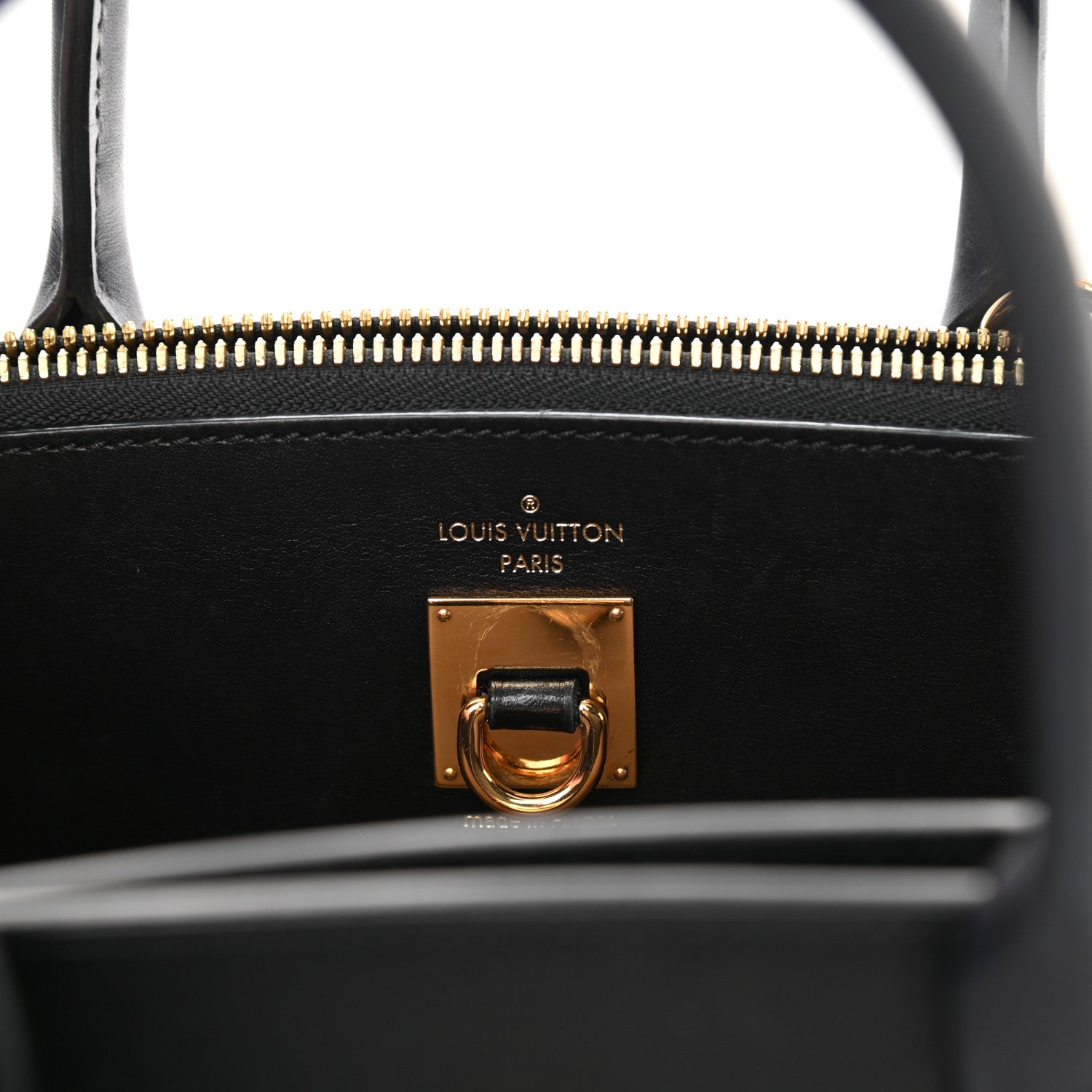 Louis Vuitton Calfskin City Steamer MM Gris Black 7 of 16