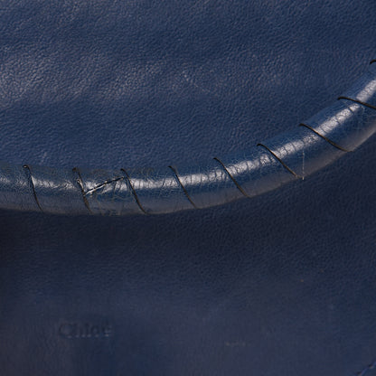 Chloe Natural Grain Calfskin Medium Marcie Nude Satchel Factory Blue 15 of 17