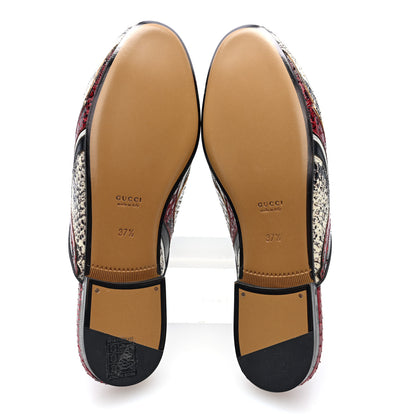 Gucci Snakeskin Womens Princetown Slippers 37.5 Multicolor 7 of 9