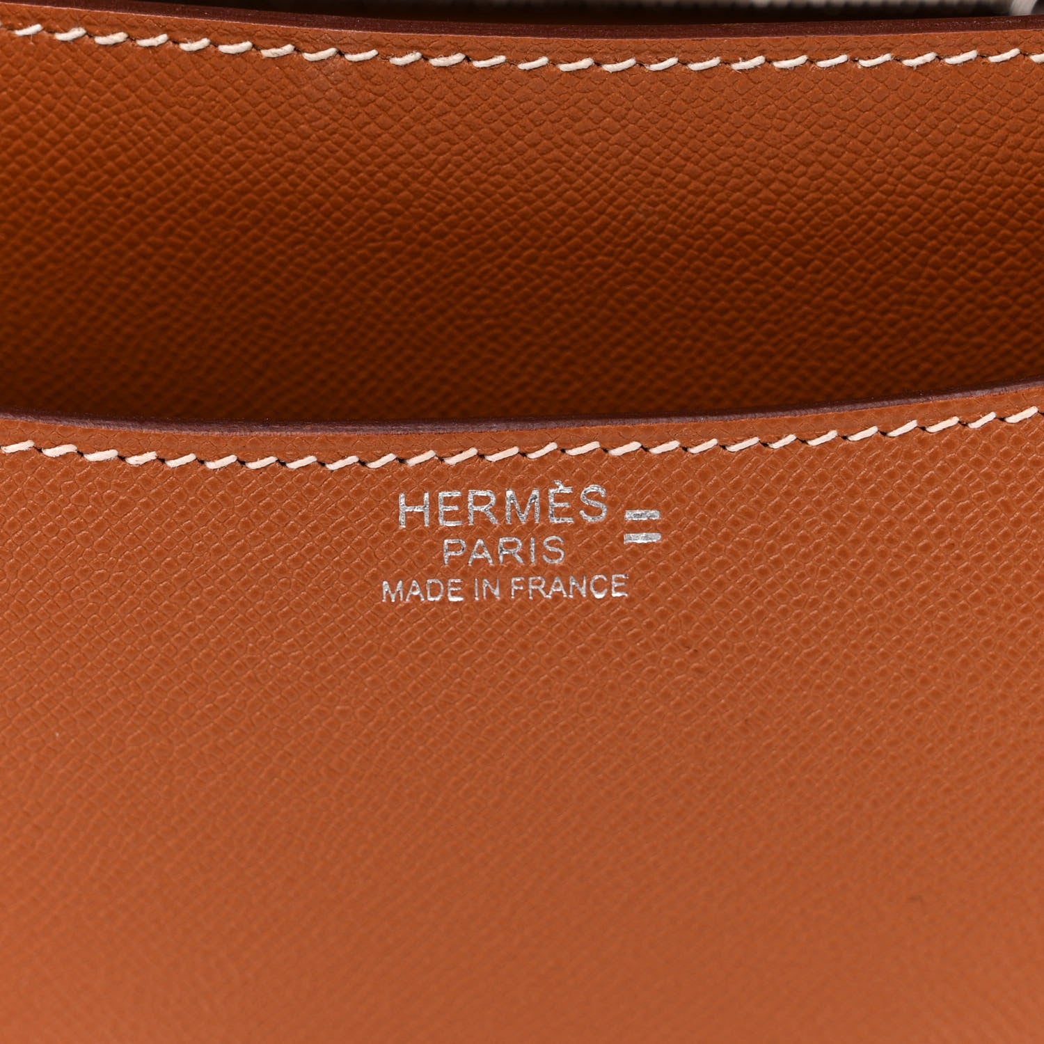 Hermes Madame Calfskin Lizard Constance 24 Gold Ombre 7 of 12
