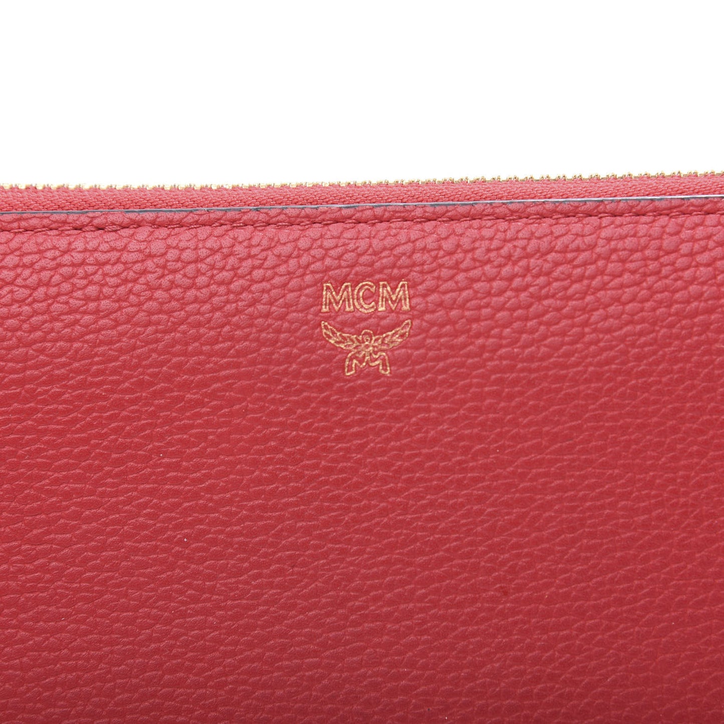 Calfskin Fontanellas Park Avenue Milla Zip Around Wallet Ruby Red